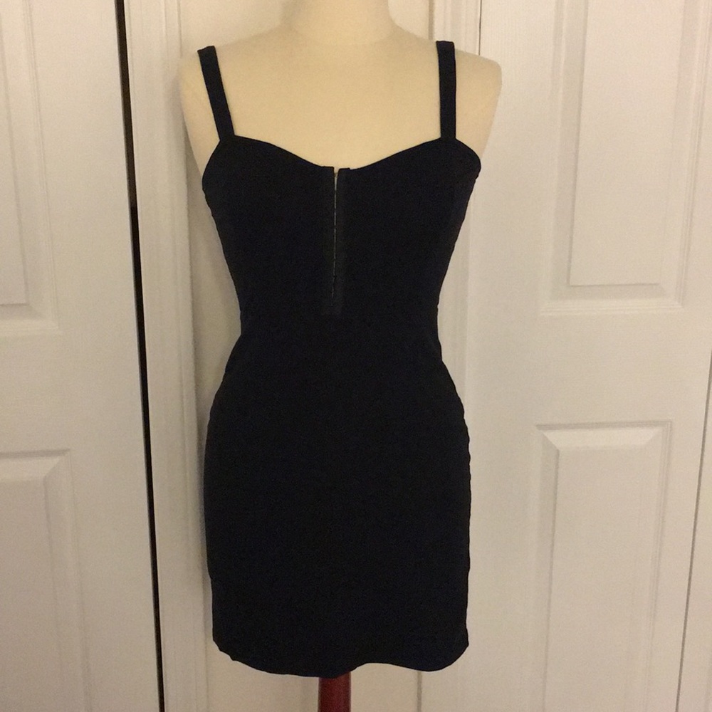 Black mini dress